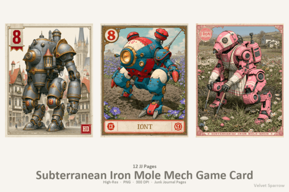 Download Subterranean Iron Mole Mech Game Card - Premium Resources