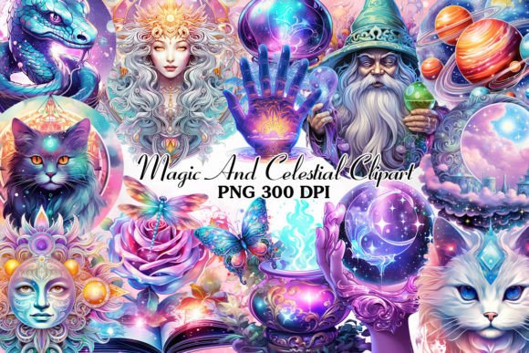 Download Magic and Celestial Sublimation Clipart - Magic Collection