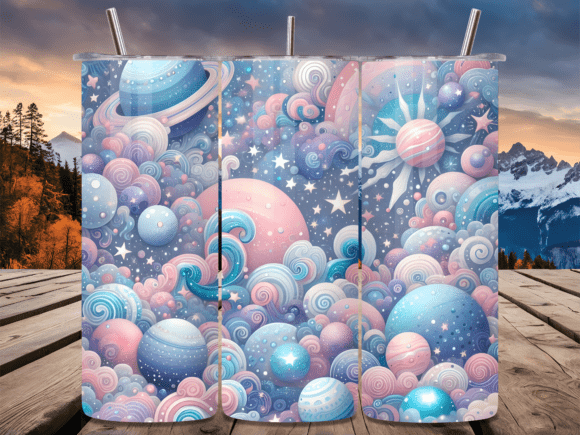 Download Galaxy Planet Pastel Magic Tumbler Wrap - Magic Collection