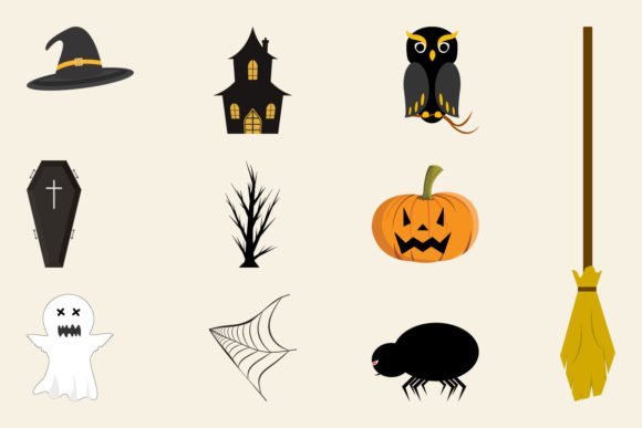 Download Halloween Scary Graphics Element Design - Scary Collection