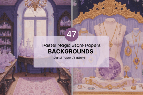 Download Pastel Magic Store Papers - Magic Collection