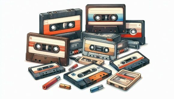 Download Retro-inspired Cassette Tape Collection - Collection Collection