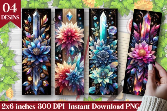 Download Magic Crystal Flower Bookmarks - Magic Collection