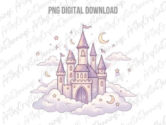 Download Coquette Pastel Magic Castle PNG - Magic Collection
